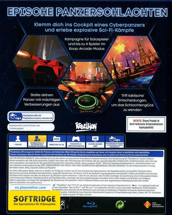 Produktbild Sony Battlezone VR (PS4, Multilingual)