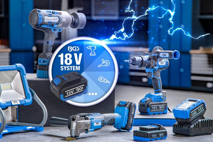 Immagine prodotto BGS Trapano a percussione a batteria | brushless | 80 Nm | 18 V | senza batteria (Batteria ricaricabile)
