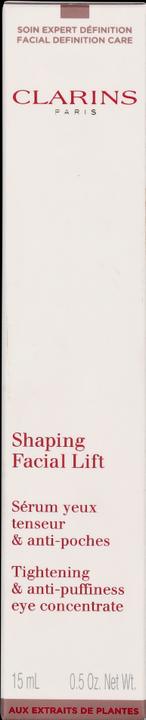Image du produit Clarins V Shaping Facial Lift Tightening & anti-puffiness eye concentrate (Sérum, 15 ml, Journée)