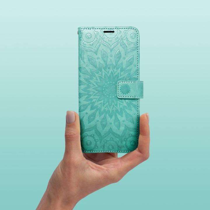 Image du produit Techonic Back panel cover OEM MEZZO Book case for XIAOMI Redmi Note 11 / 11S mandala green (Oppo A11s, Xiaomi Redmi Note 11)