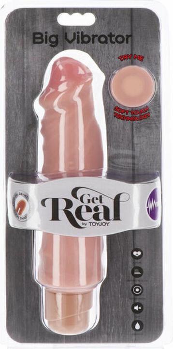 Productafbeelding ToyJoy Get Real? Dual Density Grote Vibrator 20,5 cm Huid