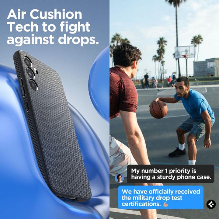 Actual product image Spigen Liquid Air Case for A346B Samsung Galaxy A34 - matt black (Samsung Galaxy A34 5G)