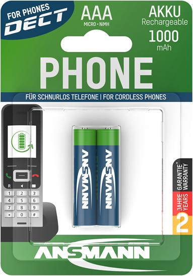 Actual product image Ansmann LR03/AAA/Micro 1000mAh Blister of 2 (2 pcs., AAA)