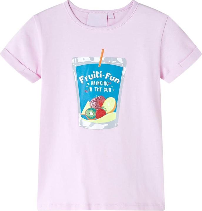 VidaXL Kinder-T-Shirt Zartrosa 92,Material: 95 % Baumwolle. 5 (92)