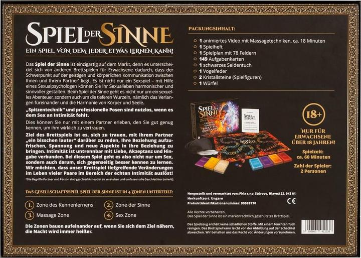 Valeurs nutritives et ingrédients NoName Jeu des sens