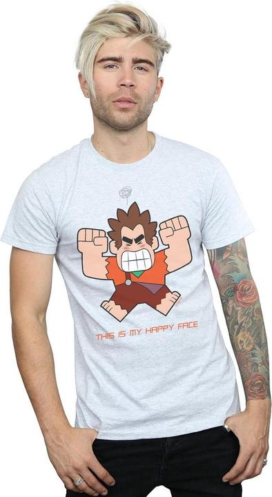 Immagine prodotto Disney Wreck It Ralph Happy Face Maglietta Uomo (L)