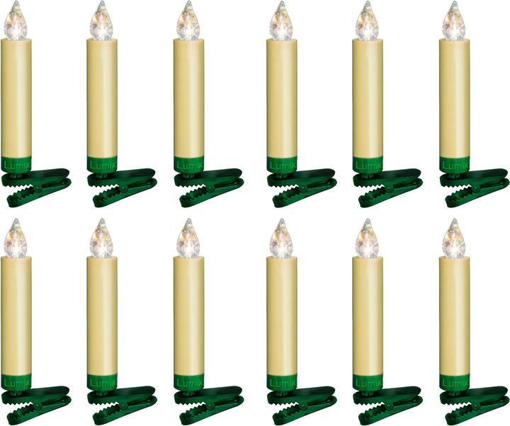 Krinner LED Christbaumkerze Superlight Starter-Set (12 x)