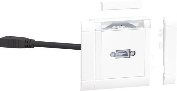 Immagine prodotto Hager TEH GMSET019016 Set di connessione HDMI frontale vw (Morsettiera)