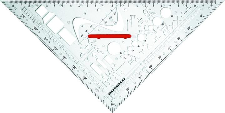 Immagine prodotto Rumold Triangolo di disegno con sagoma per il reparto elettrico DIN 406