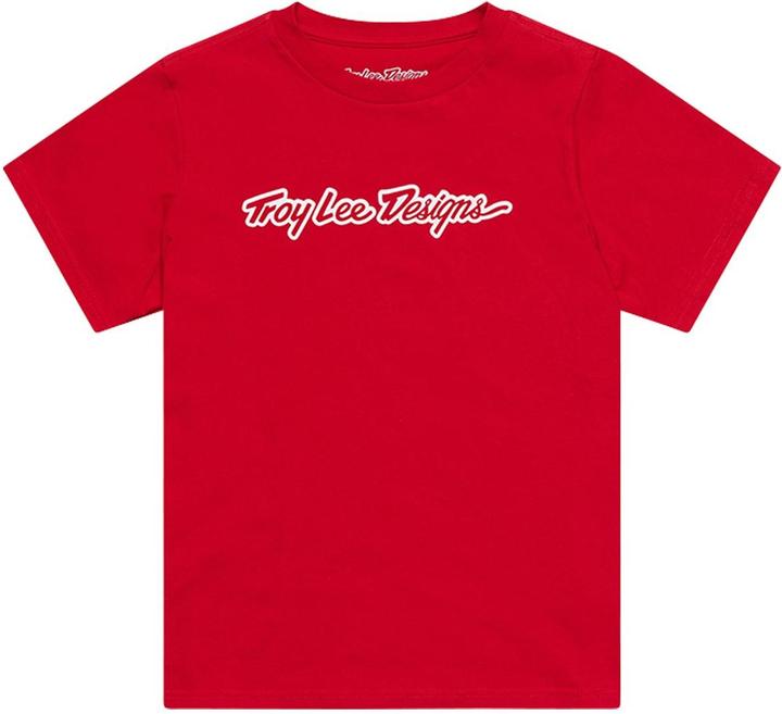 Troy Lee Designs T-Shirt, Signature, team red, youth L (L)