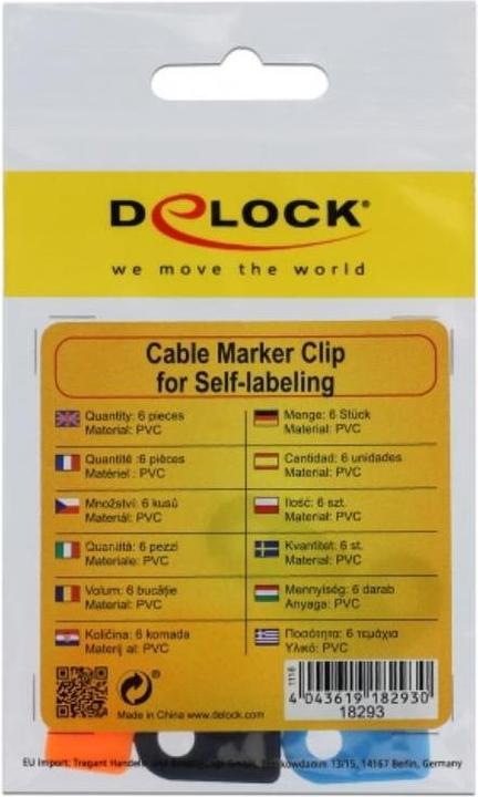 Produktbild Delock Kabelmarker, PVC, Beschriftbar