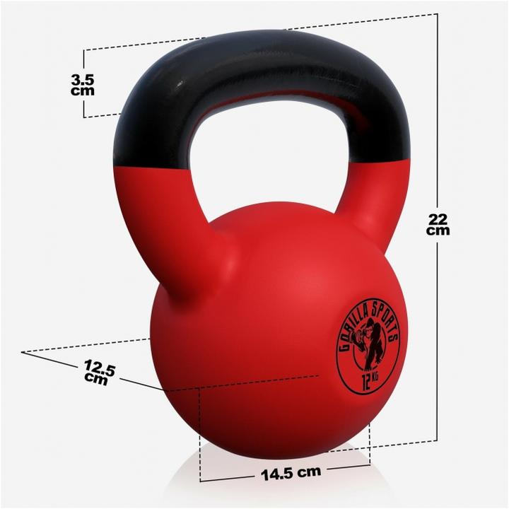 Produktbild Gorilla Sports Kettlebell (1 x 12 kg)