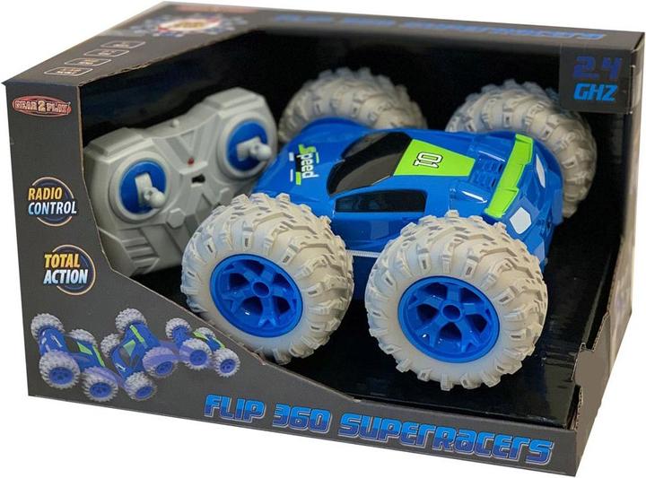 Actual product image Gear2play Flip 360 Super Racer Controllable Car Blue