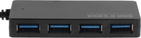 Image du produit JTI Hub USB 3.0 avec 4x ports USB (haut débit) - jusqu'à 5 Gbit/s (USB-A, 4 Ports)