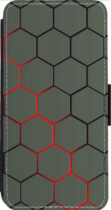 Produktbild PhoneLook Hülle Wallet schwarz Geometric Line red (Apple iPhone 13 Pro Max)