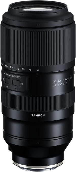 Tamron AF 50-400mm F/4.5-6.3 Di III VC VXD (Sony E, APS-C / DX, Vollformat)