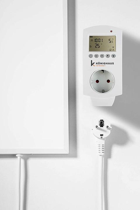 Produktbild Könighaus Elektroheizung mit Thermostat, 600W, Weiss