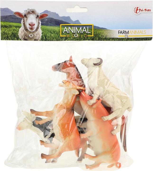 Actual product image Toi-Toys Animal World Farm Animals Deluxe, 5-pcs.