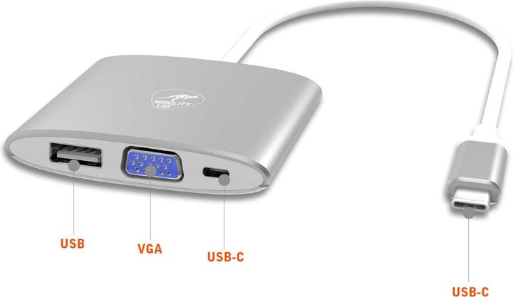 Actual product image Mobility Lab § Digital Multiport VGA USB-C Adapter (USB-C)