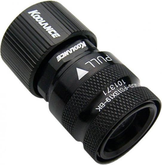 Actual product image Koolance QD3 No-Spill 19/13 mm black (QD3-FS13X19-BK)