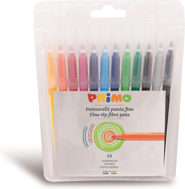 Image du produit Primo Feutres de coloriage Assortiment, 12 pièces (Assortiment, 12 x)