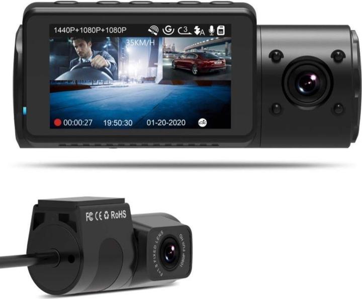 Produktbild Vantrue N4 (Eingebautes Display, GPS-Empfänger, Eingebautes Mikrofon, 4K)