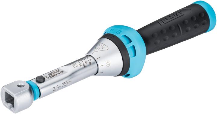Actual product image HAZET Torque wrench 5280-3CTCAL ∙ Nm min-max: 2.5 – 25 Nm ∙ Tolerance: 3% ∙ Insert square 9 x 12 mm… (1/4", 2.50 Nm, 25 Nm)