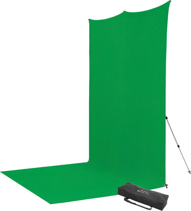 Actual product image Westcott X Drop Pro Kreukbestendige Achtergrond Kit Chroma Key Green Screen Sweep (8' x 13') (8 cm, 13 cm)