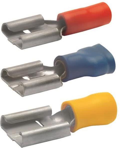 Klauke Flachsteckhülse 0,5-1qmm 8203 PVC/PA verzinnt Steckbreite 4,8mm 8203