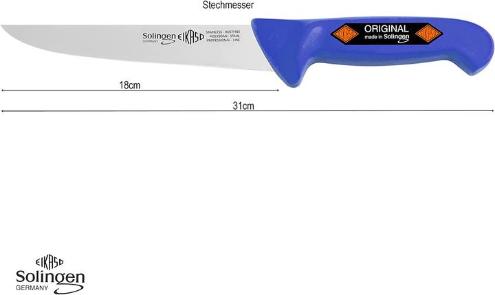 Produktbild Eikaso Solingen 3-Teiliges Profi Messer Set 1677B, blau (18 cm)