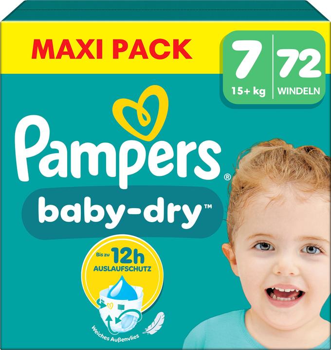 Produktbild Pampers Baby-Dry (Gr. 7, Halbmonatsbox, 72 Stück)