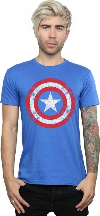 Immagine prodotto Maglietta Avengers Captain America con scudo graffiato (M)
