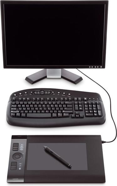 Actual product image Wacom Intuos4 M A5 Wide, graphics tablet, German version (5080 lpi)