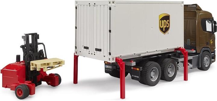 Produktbild Bruder Scania Super 560R UPS Logistik-LKW mit Mitnahmestapler