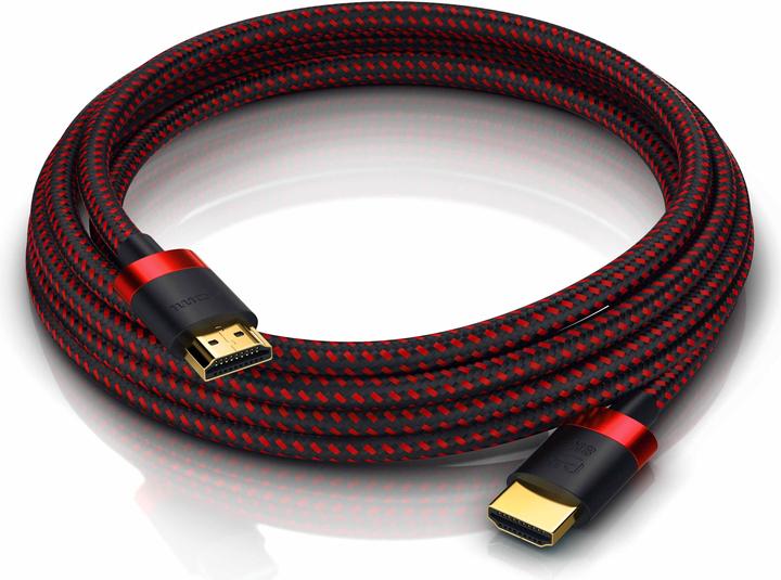 Image du produit Primewire Câble HDMI 2.1, 8K @ 120Hz / 4K @ 240Hz DSC, ultra haute vitesse, gaine en nylon, HDR, ARC (1.50 m, HDMI)