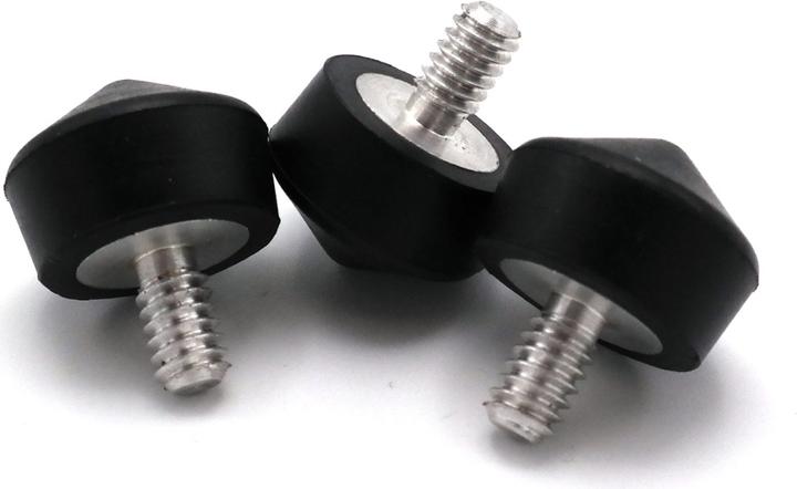 Actual product image Caruba 1/4" Statief Voetje Rubber / 22mm (3 stuks) (Stand clamp)