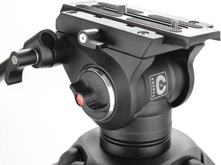 Produktbild Caruba Videostar 188 Pro Videostatief + vloeistof gedempte kop en Spreader (Metall)