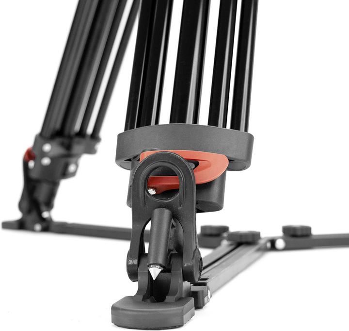 Produktbild Caruba Videostar 188 Pro Videostatief + vloeistof gedempte kop en Spreader (Metall)
