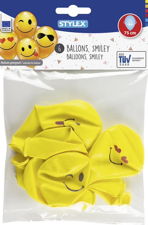 Produktbild Stylex Luftballons „Smiley gelb“ (1 x)