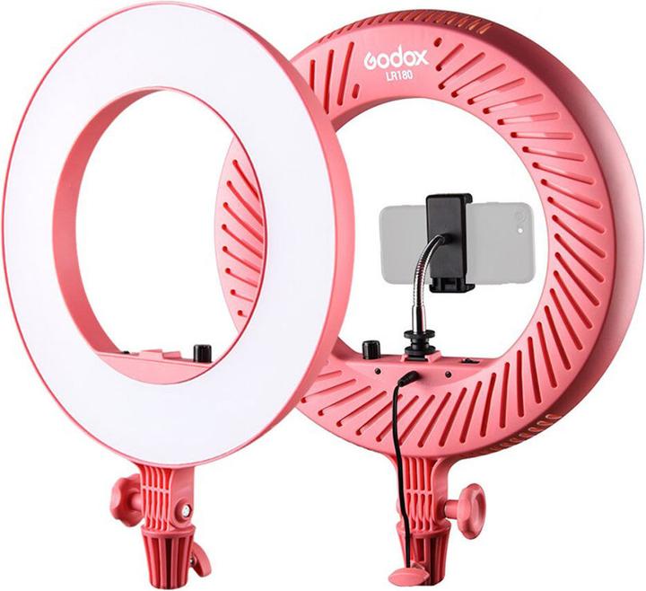Immagine prodotto Godox LR180 Luce ad anello LED Rosa (Videocamera)