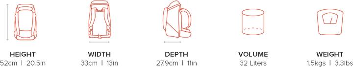 Image du produit F-Stop F stop Lotus Nasturtium (Orange) (Sac à dos photo, 32 l)