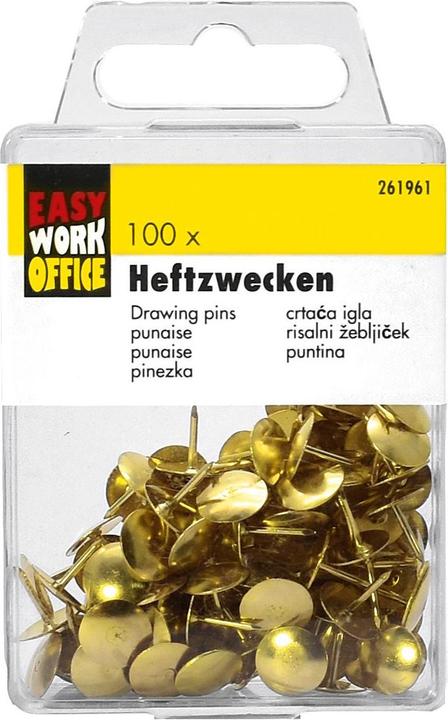 Produktbild Easy Work Heftzwecken vermessingt 100 St (12 Stück, 90 mm)