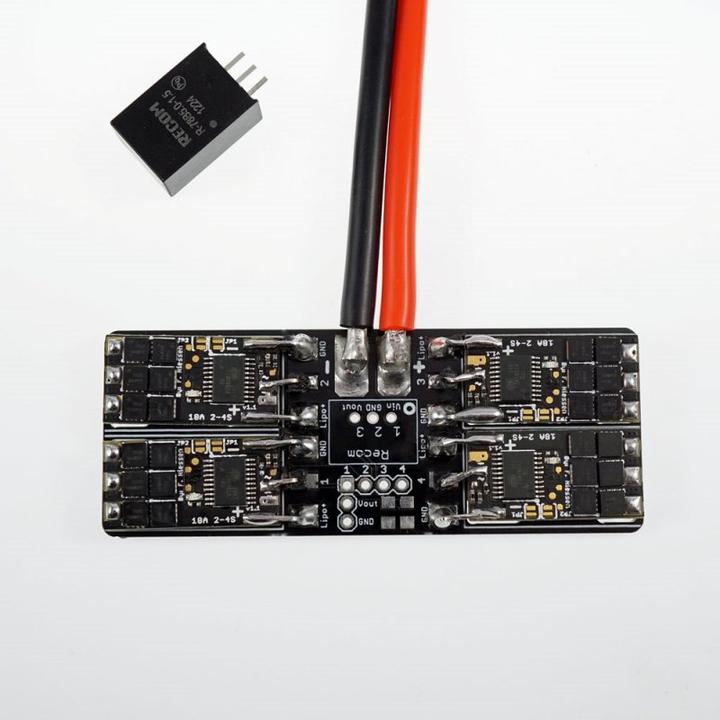 Immagine prodotto Dronefactory Flyduino Kiss Carrier Mini Distribuzione di potenza (Accessori FPV)