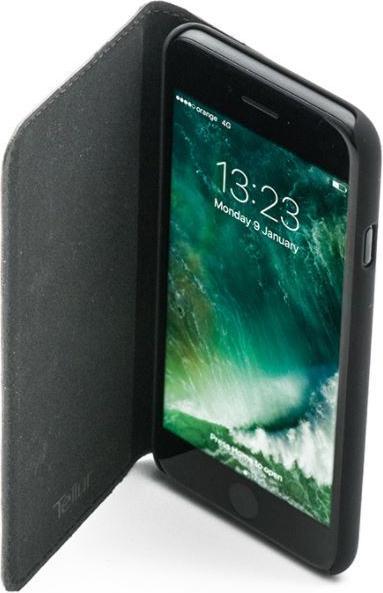 Image du produit Tellur Book case Ostrich Genuine Leather pour iPhone 7 noir (Apple iPhone 7)