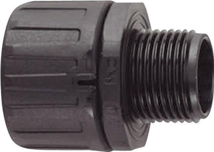 Produktbild HellermannTyton Anschlussarmatur Nennweite=42 schwarz gerade (60 mm, 2 Stk.)