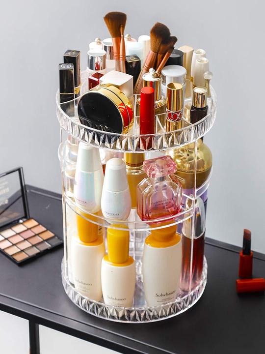 Produktbild Noya Acryl Beauty Make Up Organizer Aufbewahrungsbox - 360° Rotierend Transparent