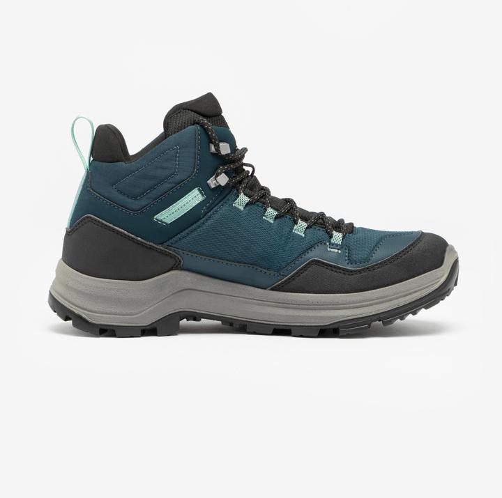 Actual product image Quechua Women’s Waterproof Mountain Hiking Boots - MH100 Mid - Green (40)