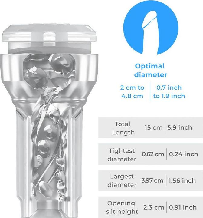 Image du produit Kiiroo Feel Pocket Stroker Crystal + PowerBlow Combo