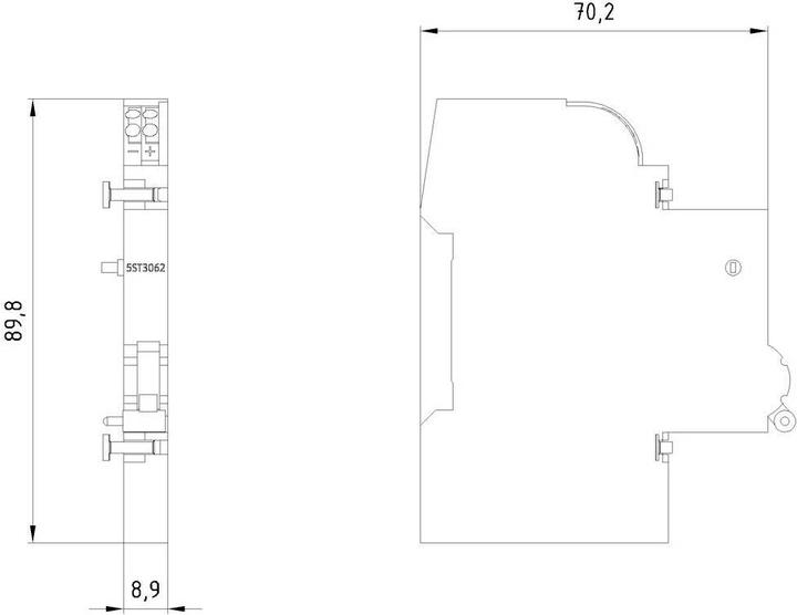 Immagine prodotto Siemens Interruttore ausiliario/segnale di guasto 5ST3 COM 0,5 TE per 5SY, 5SL per 5SP, 5SV, 5SU1