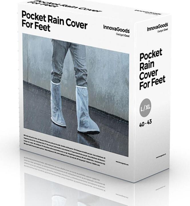 Produktbild InnovaGoods Taschen-Regenüberschuh 2 Stück (XL)